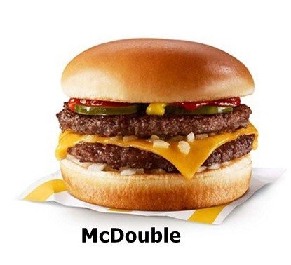 how much beef is in a mcdouble