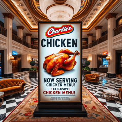 Charlie's Chicken Menu