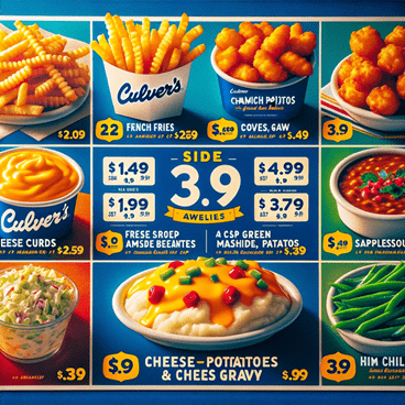 Culver's Sides Menu With Prices