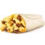 Jr. Sausage Egg and Cheese Breakfast Burrito