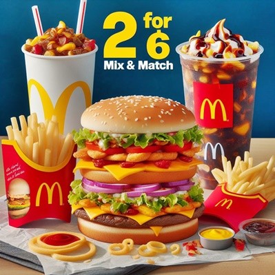 McDonald’s 2 for $6