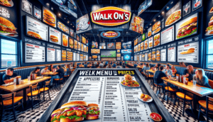 Walk On’s Menu With Prices